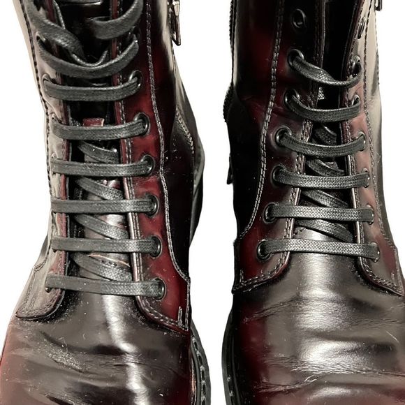 🎉HP🎊Prada Combat Boot Spazzolato 37 1/2 - Picture 4 of 16